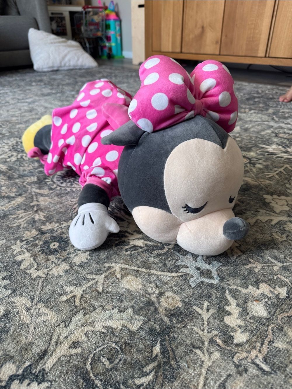 Plush Pink Polka Dot Minnie Mouse Stuffed Toy